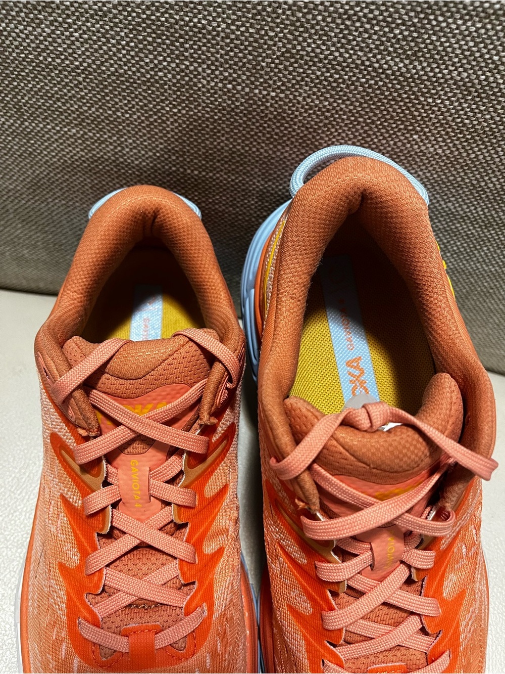 Hoka One One Gaviota 4 Coral/peach Running Shoe Women’s Size 8B - Picture 7 of 9